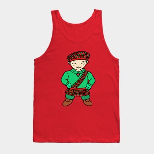 Cute Scottish boy Tank Top